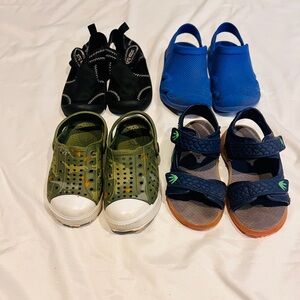 Lot of 4 Toddler Summer Sandals, Size 8